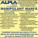 Manipulant marfuri productie cartier Berceni